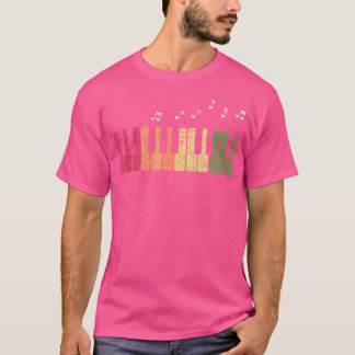 T-shirt Amateur de musique classique au piano Touches de m