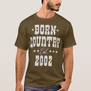 T-shirt Amateur de musique country de 20 ans 2002 20e anni