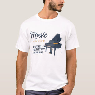 T-shirt Amateur de musique, musique, instrument