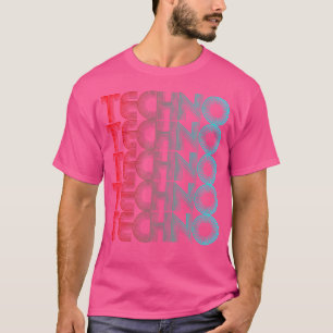 T-shirt Amateur de musique techno vaporwave techno house E