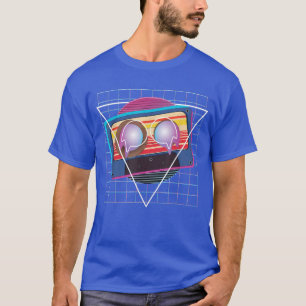 T-shirt Amateur de musique Vaporwave Synthwave Art Rétro C