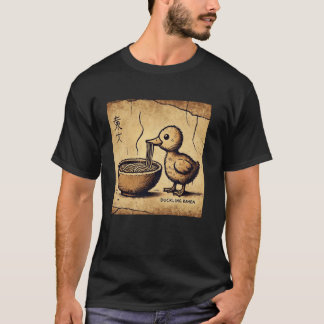 T-shirt Amateur de nouilles d'art rupestre japonais Caneto