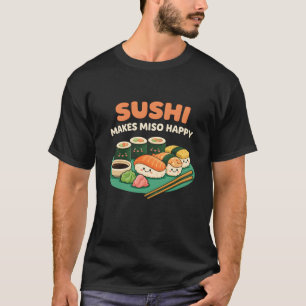T-shirt amateur de nourriture drôle Sushi Japonais Rend Mi