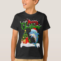 Amateur de poisson dauphin drôle éclairage de Noël