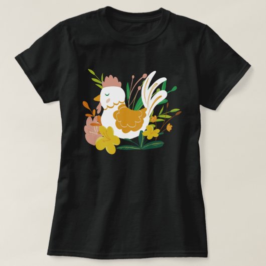 t-shirt amateur de poulet (Design devant)