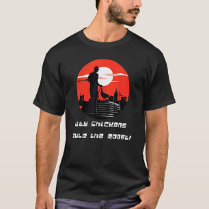 T-shirt Amateur de poulets urbains Funky Feathers 1