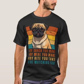 T-shirt Amateur de Pug Drôle - Chaque Collation Que Vous F