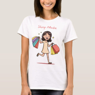 T-shirt Amateur de shopping en mode boutique