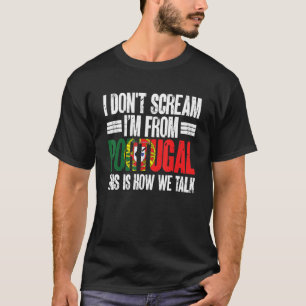 T-shirt Amateur de sport drôle portugais Je suis du Portug