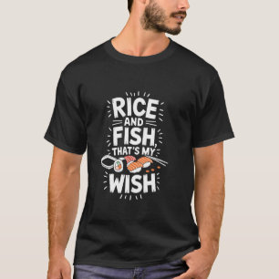T-shirt Amateur de Sushi Japonais Et Amateur de Nourriture