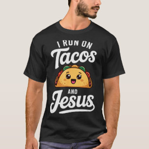 T-shirt Amateur de tacos drôle Je fonctionne avec des taco
