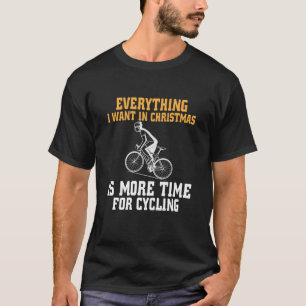 T-shirt Amateur de vélo souhaite faire du vélo pendant Noë