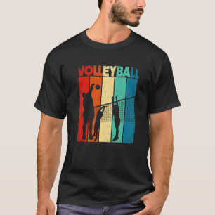 T-shirt Amateur de volleyball Retro Sport Vintage Gras de