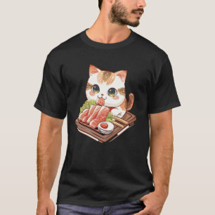 T-shirt Amateur de Wagyu Chat Vintage Traditionnel Japonai