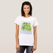T-shirt Amateurs adorables de grenouilles (Devant entier)