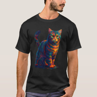 T-shirt Amateurs d'art de chats hommes femmes colorés drôl