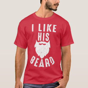 T-shirt Amateurs de barbe et de moustache J'aime sa barbe