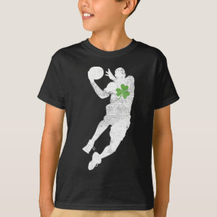 T-shirt Amateurs de basket-ball Vert Shamrock St patrick f