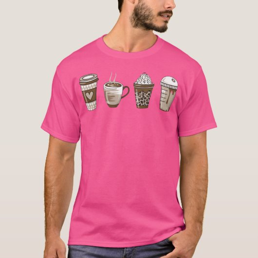 T-shirt Amateurs de café à l'esthétique douce fille (Devant)