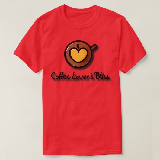 T-shirt Amateurs de café Bliss 2 (Design devant)