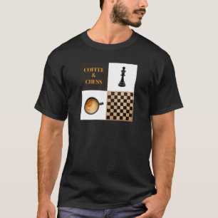 T-shirt Amateurs de café et d'échecs et joueurs d'échecs
