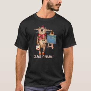 T-shirt Amateurs de chats et Artistes Grifes Meownet Drôle