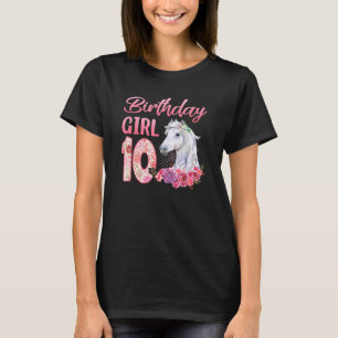 T-shirt Amateurs de chevaux Fille de 10 ans pour son anniv