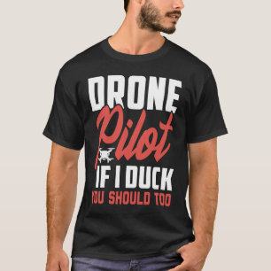 T-shirt Amateurs de drone Pilote Ailes Si je canot, vous d