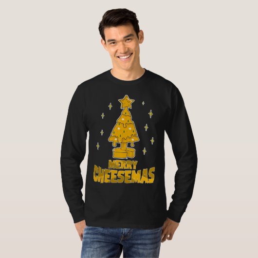 T-shirt Amateurs de fromage Noël Vraiment Comme Fromage Fu (Devant entier)