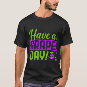 T-shirt Amateurs De Fruits De La Journée Du Raisin