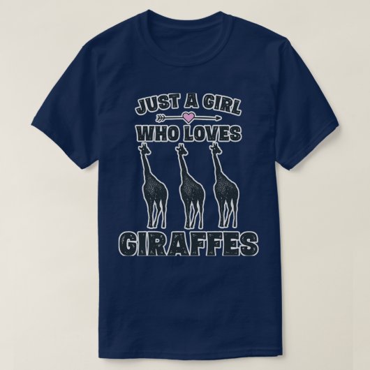 T-shirt Amateurs de girafe Filles Girafe Giraffes (Design devant)
