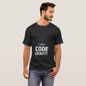 T-shirt Amateurs de l'algorithme de gravité de code (Devant entier)