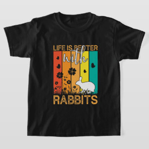 T-shirt Amateurs de lapin mignonnes filles