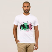 T-shirt Amateurs de musique (Devant entier)