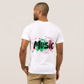 T-shirt Amateurs de musique (Dos entier)