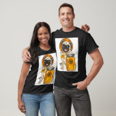 T-shirt Amateurs de Pug Chéri (Unisexe)