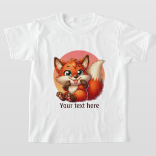 T-shirt Amateurs de renard filles mignonnes personnalisabl