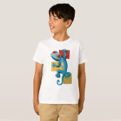 T-shirt Amateurs de reptiles Gecko Bleu (Devant entier)