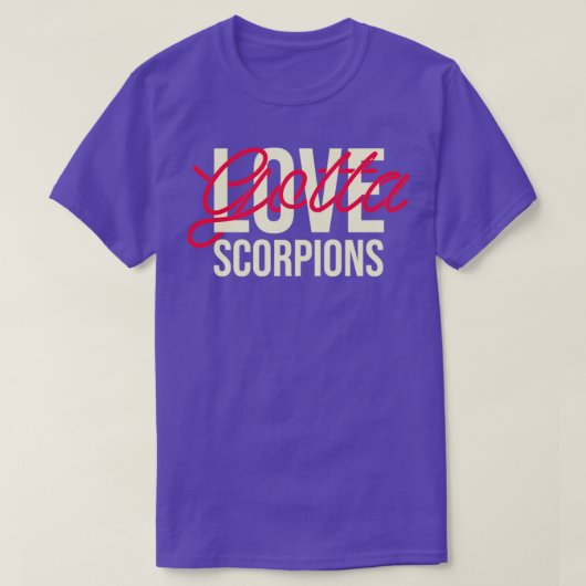 T-shirt Amateurs de scorpions (Design devant)