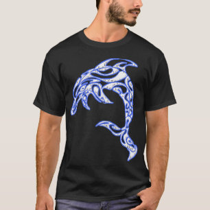 T-shirt Amateurs de tatouage de dauphin tribal