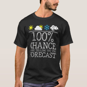 T-shirt Amateurs de temps Cool météorologue