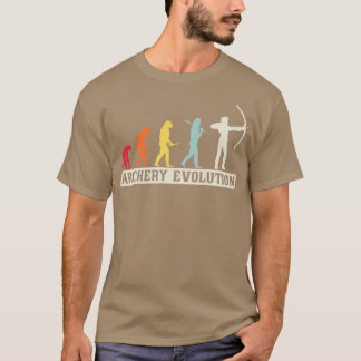 T-shirt Amateurs de tir à l'arc Retro Vintage Evolution du
