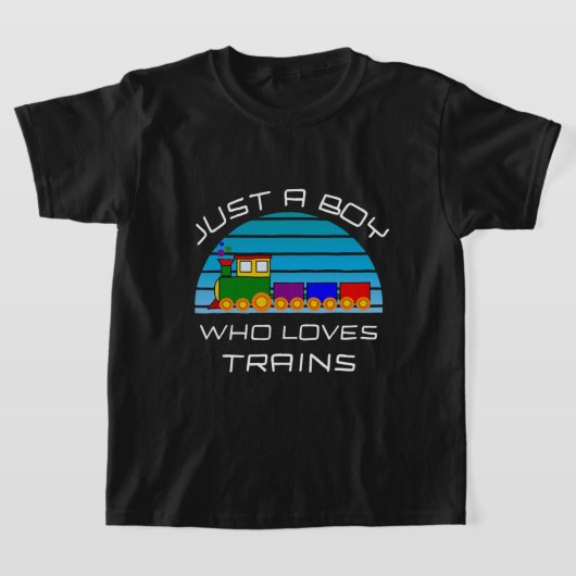 T-shirt Amateurs de train pour les garçons Les bambins Jus (Poser)