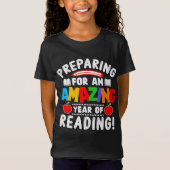 T-Shirt Amazing Year of Reading Back To School Gift Studen (Devant)