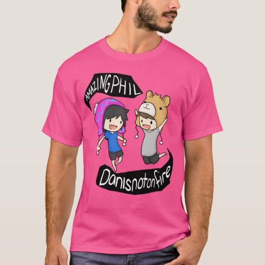 T-shirt Amazingphil Et Danisnotonfire (Devant)