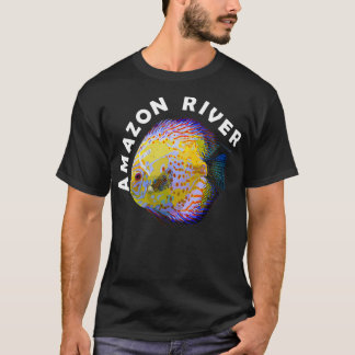 T-shirt Amazon River Discus Poisson Symphysodon Cichlid Cu
