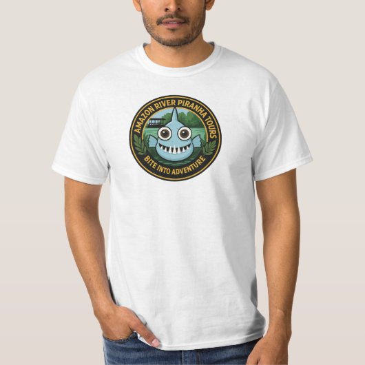 T-shirt Amazon River Piranha Tours (Devant)
