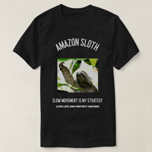 T-shirt Amazon Sloth (Design devant)