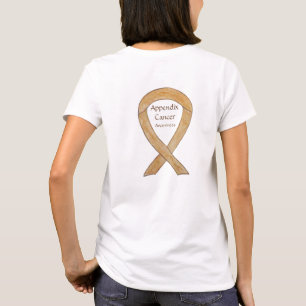 T-shirt Amber Appendice Cancer Sensibilisation Ruban Art S
