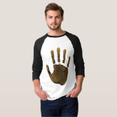 T-shirt Amber Jaune Empreinte Humbre (Devant entier)
